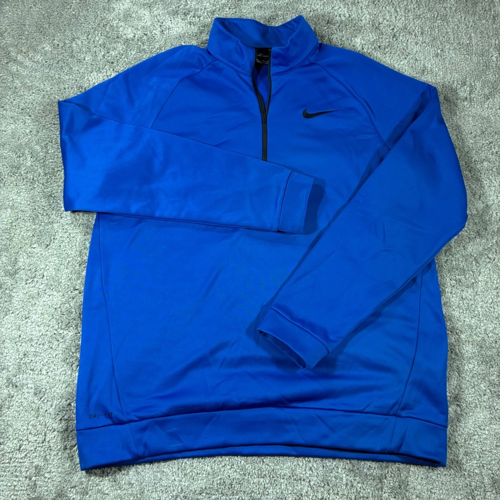 Nike Dri-FIT 1/4 Zip Pullover Royal Blue XL Tall XLT 860497-433 Athletic Running